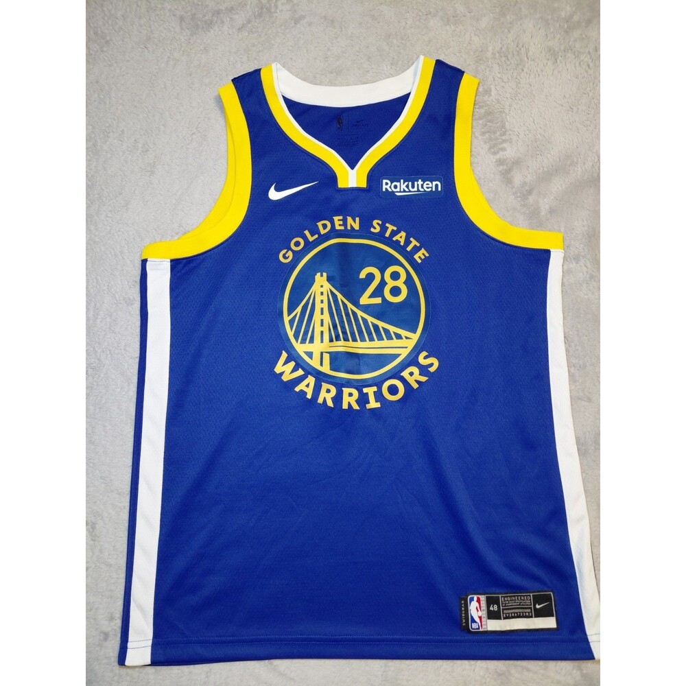 Golden State Warriors Nike Authentic Jersey NBA #28 Hua Size 48 Large Rakuten